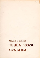 Tesla 1032 - Navod k udrzbe 